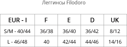 леггинсы filodoro