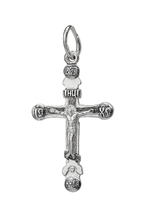 1-233-3 крест из серебра частично черненый штампованный