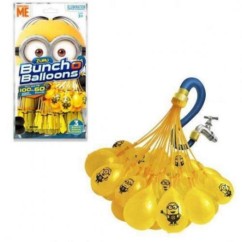 -50% Игрушка Bunch O Balloons Стартовый набор `Миньоны`: 100 шаров, пол.пакет