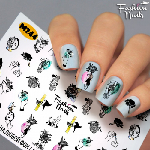 Fashion Nails, Слайдер-дизайн M244