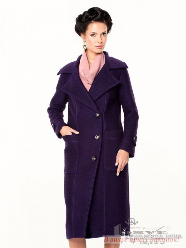 Пальто Lesya 35270000, фиолетовый (46)