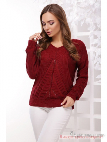 Пуловер MarSe 149, бордовый (44-48)