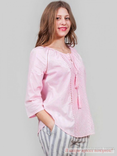 Блуза Indira 517, светло-розовый (L)