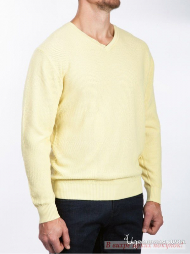 Пуловер GREG HORMAN 216130353, жёлтый (3XL)