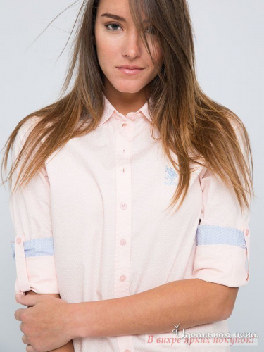 Рубашка U.S. Polo Assn G082GL004HELGAESMO, розовый, VR041 (40)