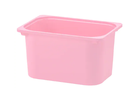 ТРУФАСТ, Контейнер, розовый, 42x30x23 см