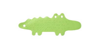ПАТРУЛЬ, Коврик в ванну, крокодил зеленый, 33x90 см