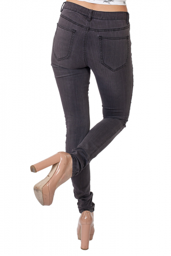 Женские облегающие джинсы Ciano Farmer. Выбирая среднюю посадку и графитовый цвет, вы никогда не прогадаете! №121