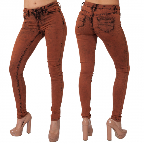 Бомбические женские джинсы скинни NONAME с «ржавым» принтом. Производят сумасшедший эффект на окружающих! №120