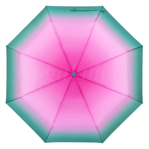 Зонт женский 23855 RAINDROPS 3 сл с/а полиэстер градиент