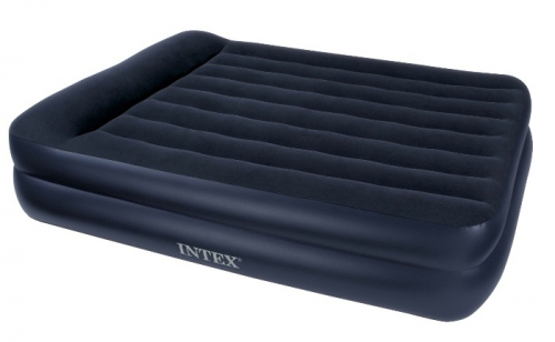 Кровать INTEX Queen Size 2-х спальн 203х152х42см,синий, сумка для перен (66720) (2)