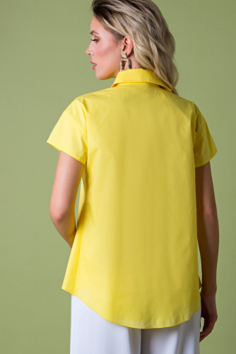 Рубашка из хлопка желтая  (Б-95-4)