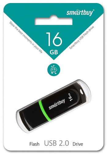 Флэш-диск USB SmartBuy 16 GB Paean Black