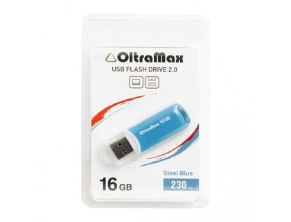 Флэш-диск USB OltraMax 16 GB 230 голубой