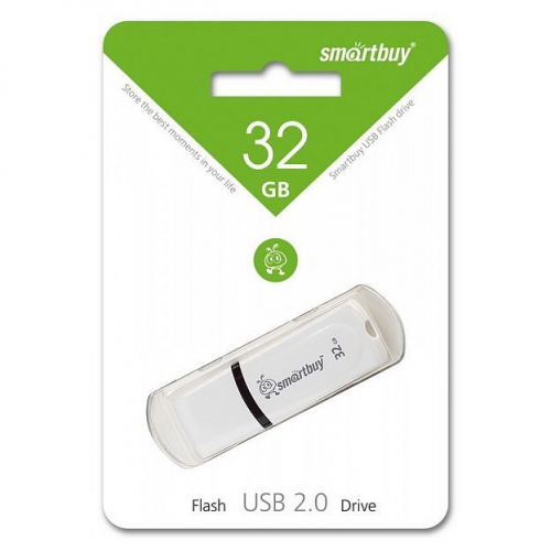 Флэш-диск USB SmartBuy 32 GB Paean White