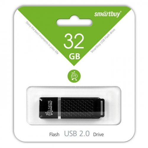 Флэш-диск USB SmartBuy 32 GB Quartz series Black