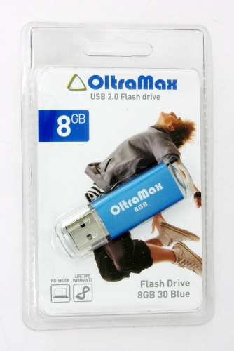 Флэш-диск USB OltraMax 8 GB Drive 30 синий