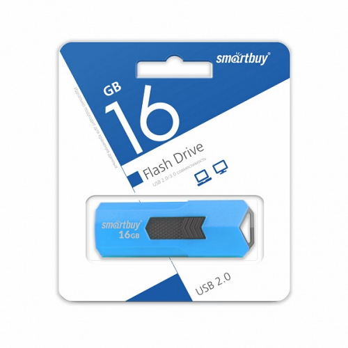 Флэш-диск USB SmartBuy 16 GB STEAM Blue