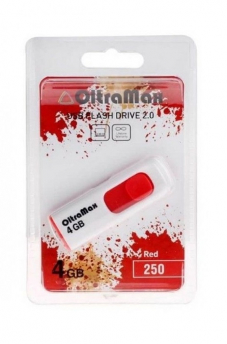 Флэш-диск USB OltraMax 4 GB 250 красный