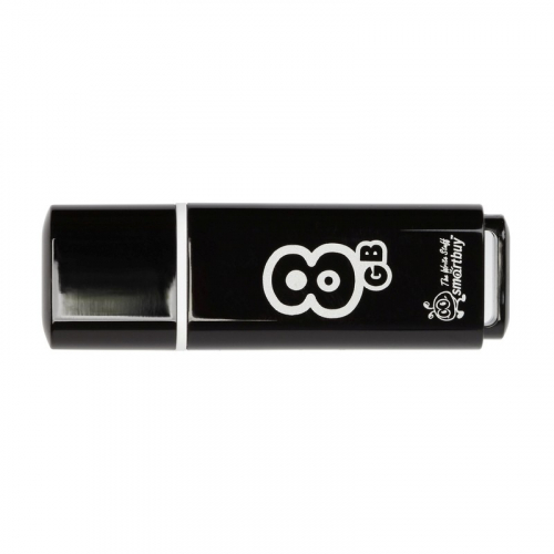 Флэш-диск USB SmartBuy 8 GB Glossy series Black