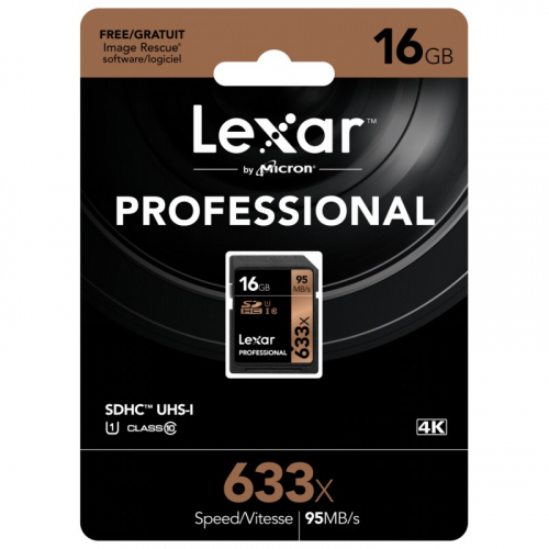Карта памяти Lexar 16 GB (Secure Digital,HC class 10) U1 633X