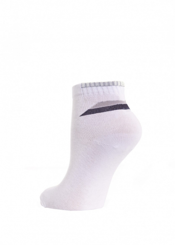 LARMINI Носки LR-S-000026-SH, цвет белый/серый