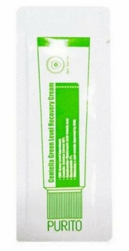 200рпробник Крем успокаивающий и восстанавливающий с центеллой PURITO Centella Green Level Recovery Cream 1мл*10шт