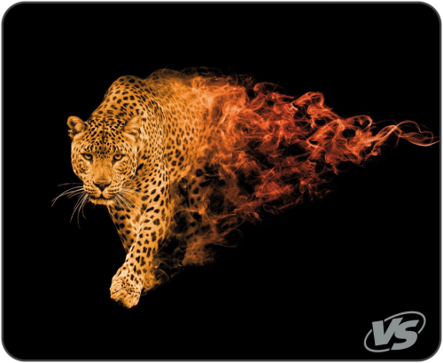 Коврик для мыши VS Flames (240*320*3 мм), леопард,ткань+резиновое основание