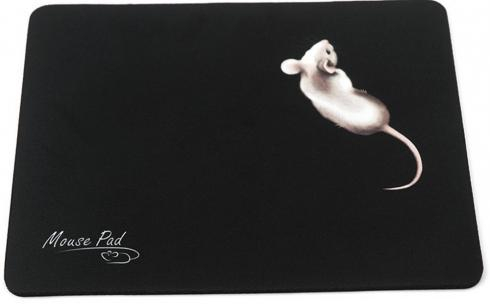 Коврик для мыши Dialog PM-H15 black, mouse, с рисунком мышки, 220*180 мм