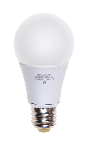 Светодиодная (LED) Лампа Jazzway ECO A60 (груша)-11W/4000/E27 880Lm (11W/холодный/E27)