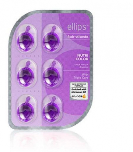 блистер Ellips Nutri Color (фиолетовые) 6 капс