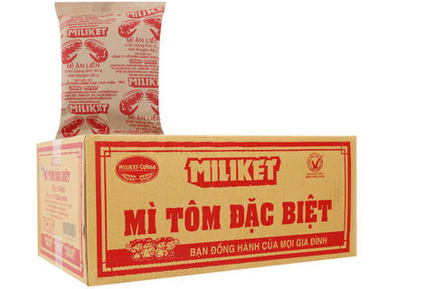 Пшеничная лапша «Miliket» со вкусом креветки - 75 гр.
