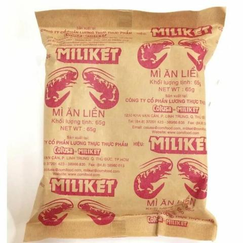 Пшеничная лапша «Miliket» со вкусом креветки - 75 гр.