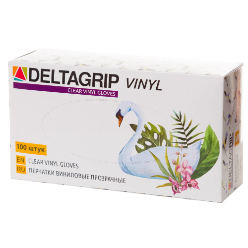 АКЦИЯ Deltagrip Vinyl Clear 50пар