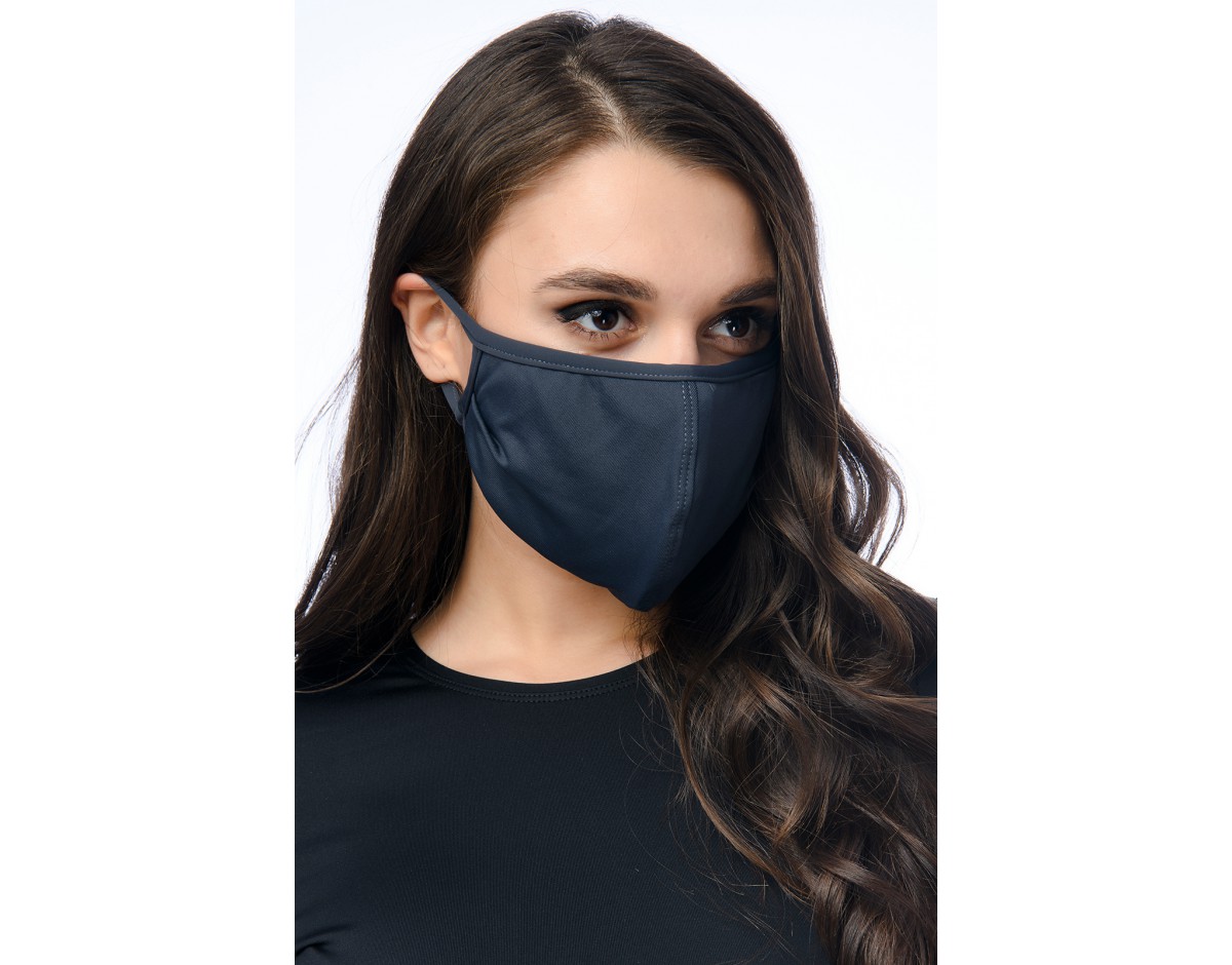 маска защитная двухслойная многоразовая моноцвет BIFLEX + COTTON