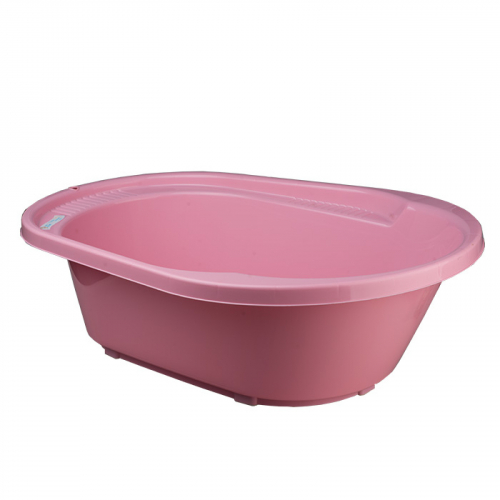 Ванночка детская COOL со сливом розовый 4108