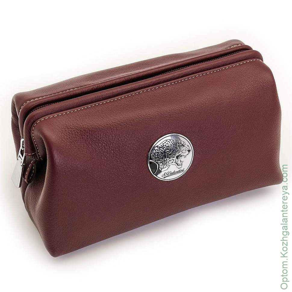 Женская кожаная косметичка Sergio Valentini СВ 8090-5005/В