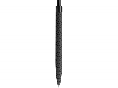 Ручка пластиковая шариковая Prodir QS 03 PRP с рисунком «протектор шины» софт-тач PRP
