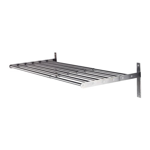 ГРУНДТАЛЬ, Сушилка д/белья, настенн, нержавеющ сталь, 67-120 см. IKEA