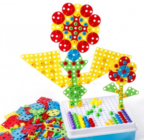Конструктор-мозайка Creative Puzzle 4 in 1, 193 дет