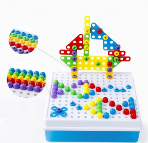 Конструктор-мозайка Creative Puzzle 4 in 1, 193 дет