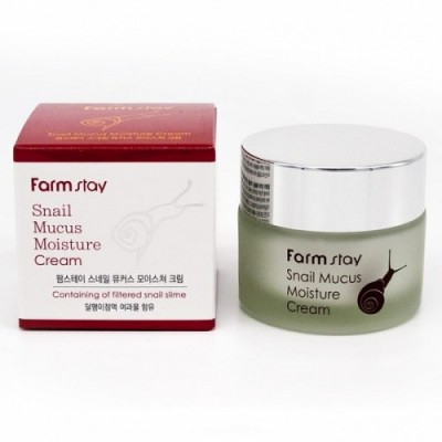 FarmStay Snail Mucus Moisture Cream Увлажняющий крем с муцином улитки, 50 мл