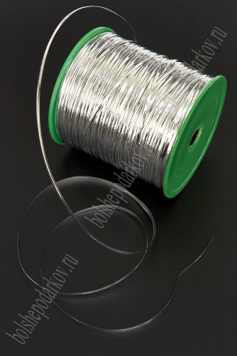 Проволока упаковочная в бобине, 900 ярд (SF-3953) серебро