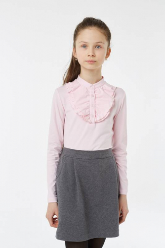 2S6-008-11811 Блузка для девочки UMKA ,розовая