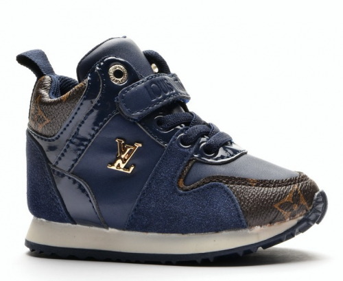 Sport + LV IC3798-1194 Кроссовки детские син иск кожа