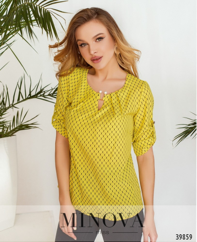 Рубашка №157-1-жёлтые-соты