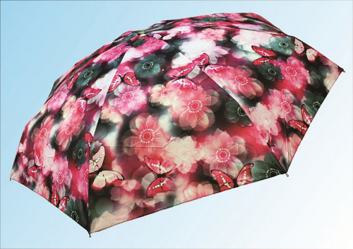 Зонт МЖ5040 розовые бабочки