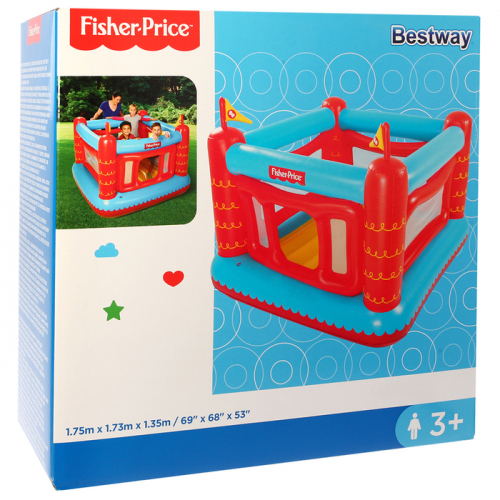 Батут надувной Fisher Price, 175 х 173 х 135 см, от 3 лет, 93504 Bestway