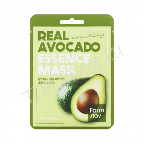 Farm Stay Real Avocado Essence Mask Тканевая маска для лица с экстрактом авокадо 23ml