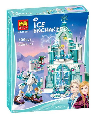 Волшебный ледяной замок Эльзы. Серия Disney Princess. Bela 10664 (аналог Lego) 709 дет